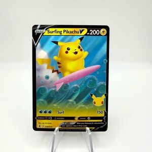 Surfing Pikachu V 008/025 Pokemon TCG Celebrations NM